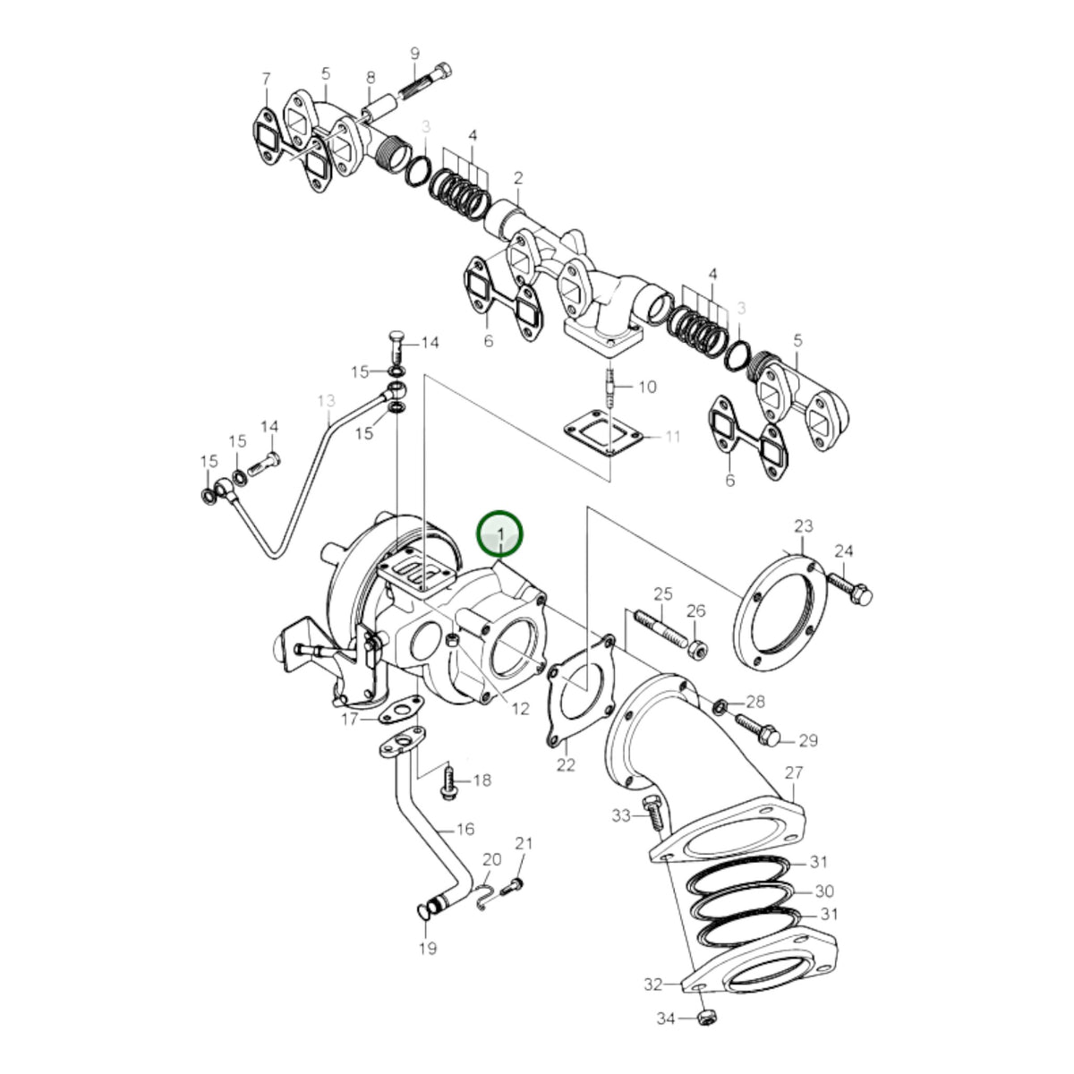 3801468 - Turbocharger, Reman