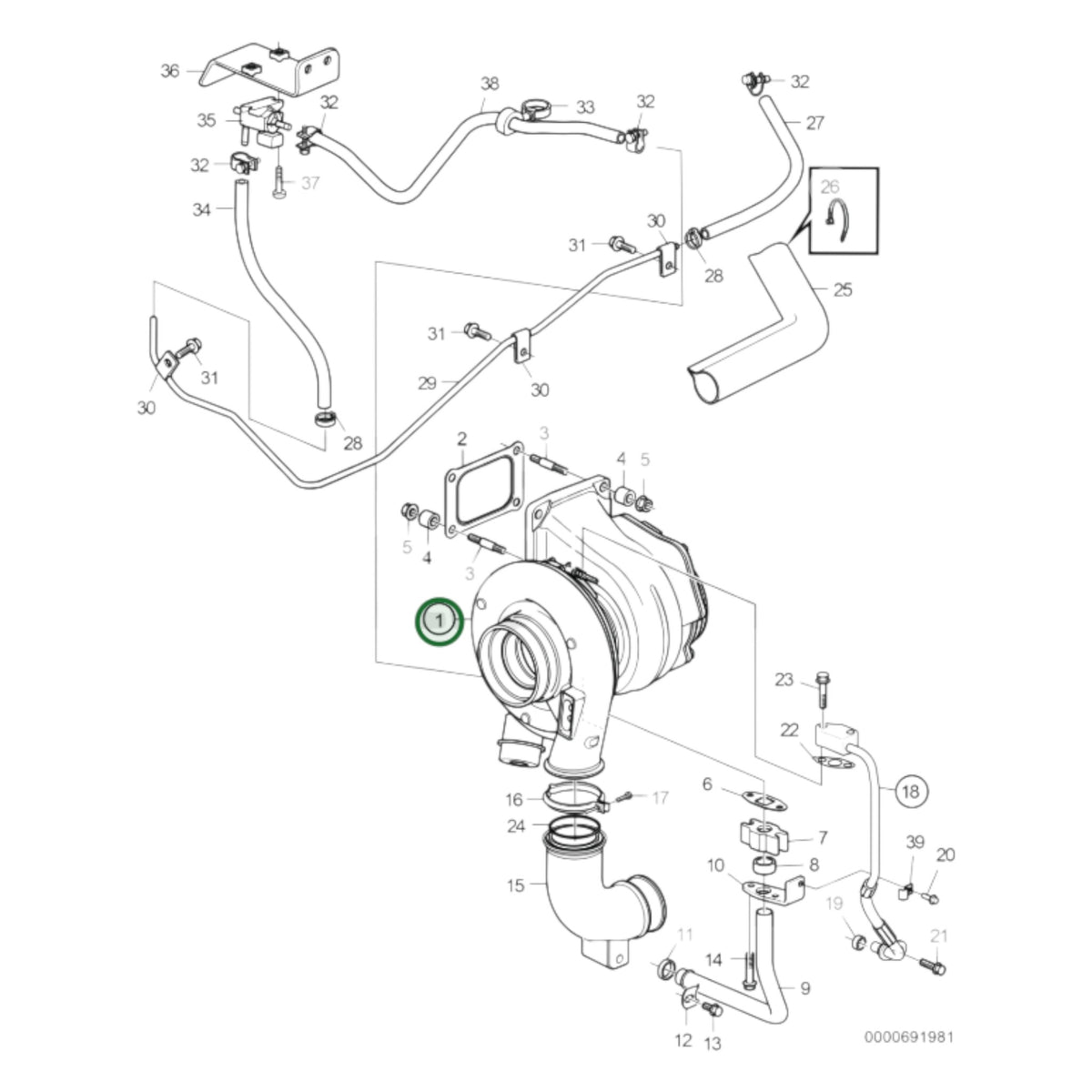 3801470 - Turbocharger, Reman