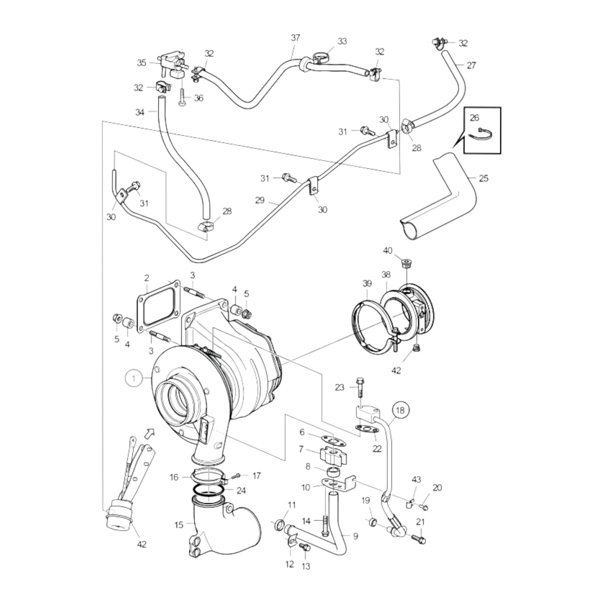 3801536 - Turbocharger, Reman