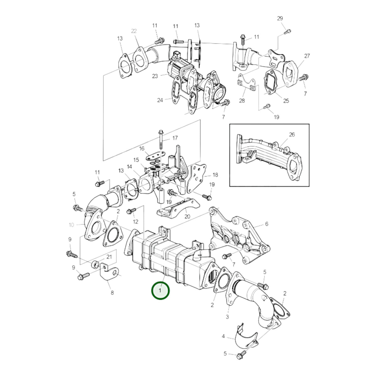 3801751 - Egr Cooler, Reman