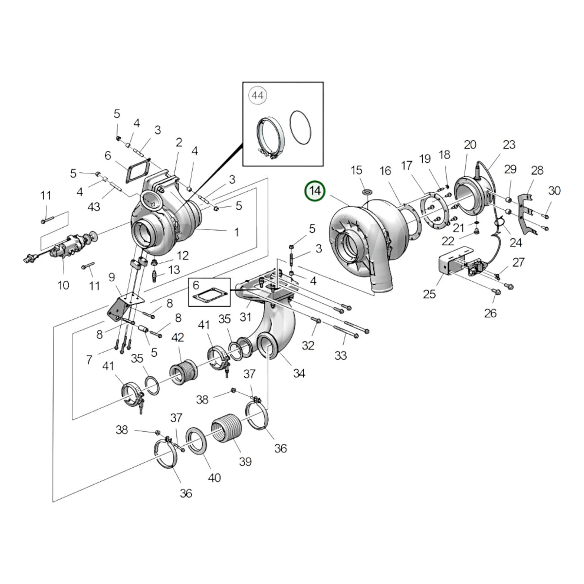 3801911 - Turbocharger, Reman