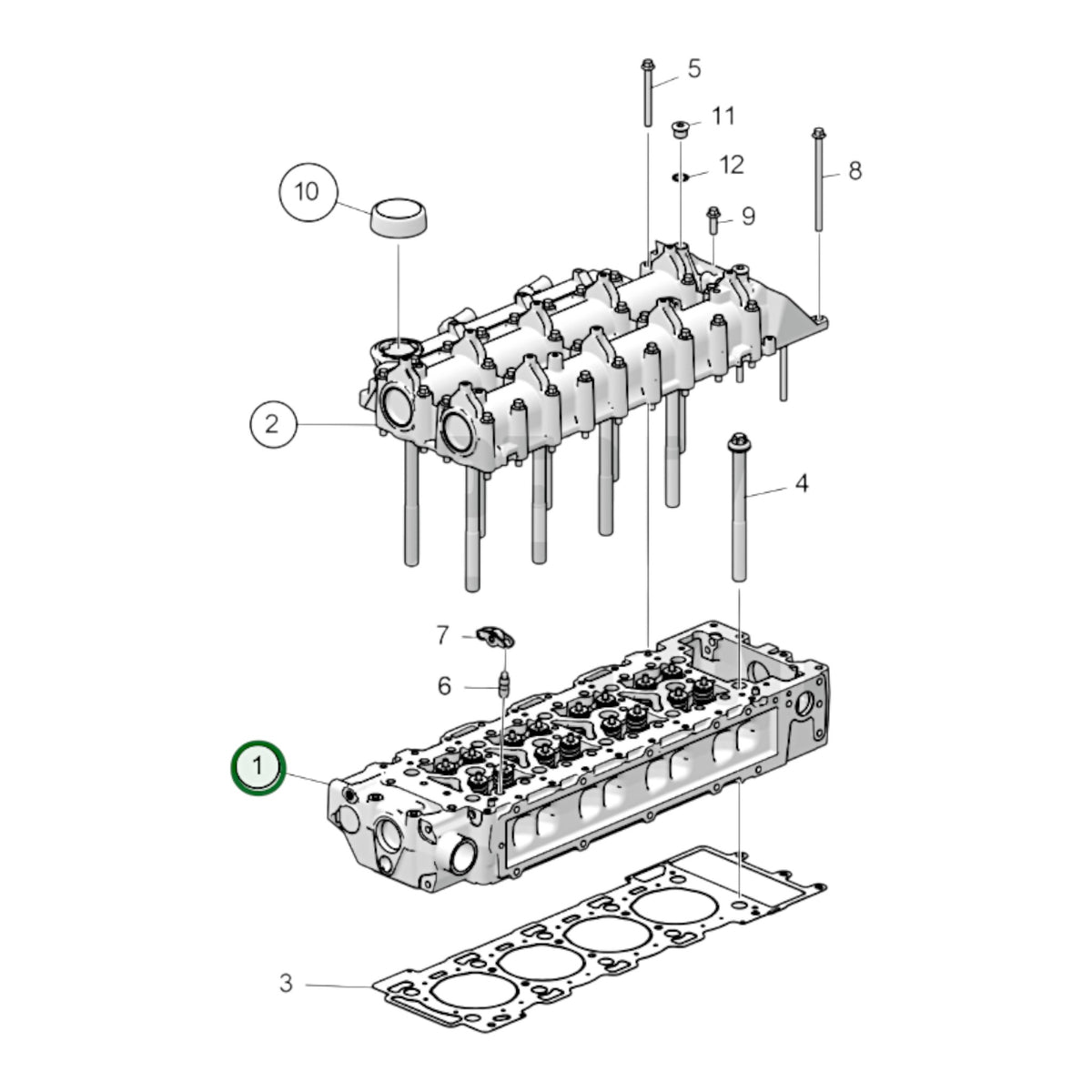 3801915 - Cylinder Head, Reman