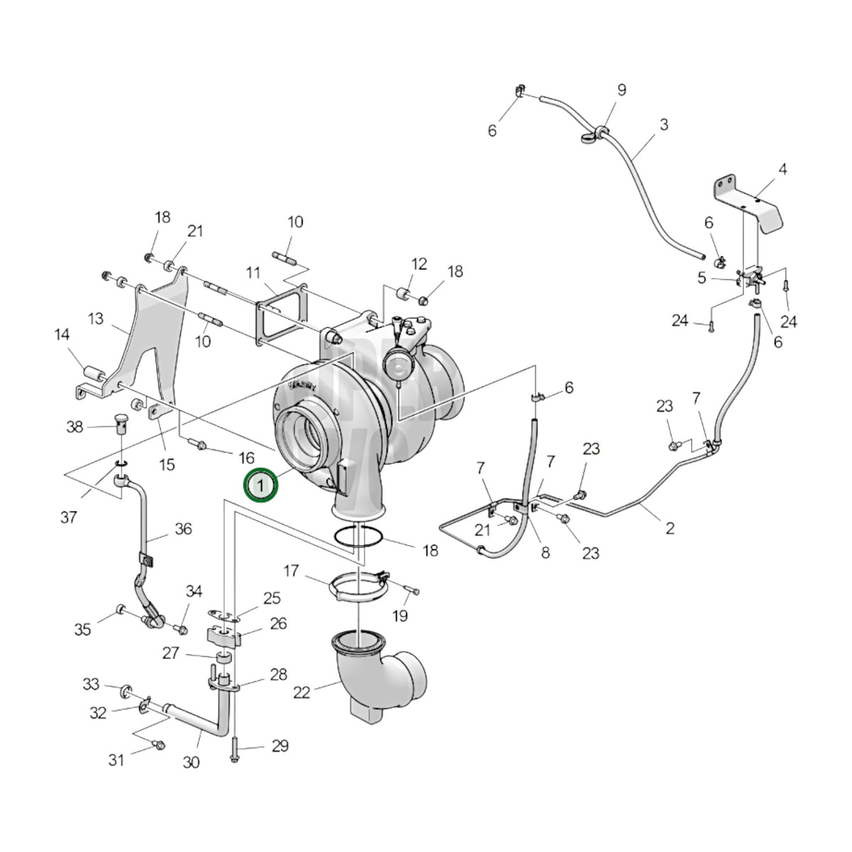 3801995 - Turbocharger, Reman