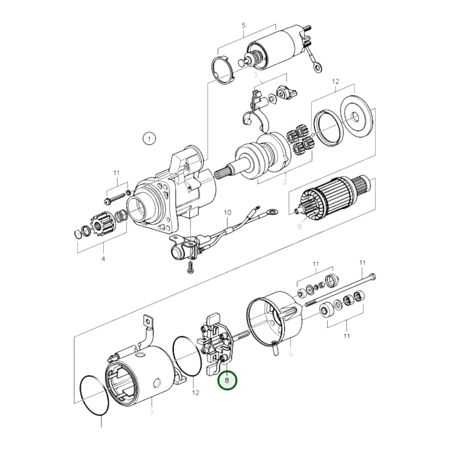 3818891 - Carbon Brush Retainer