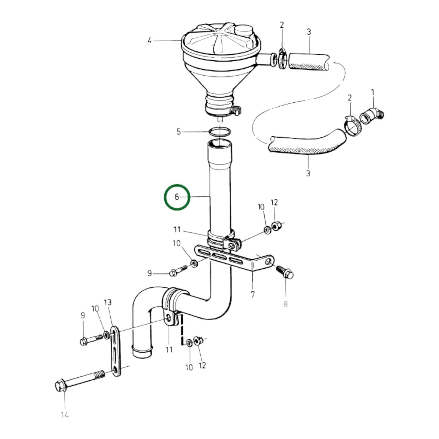 3825015 - Breather Pipe