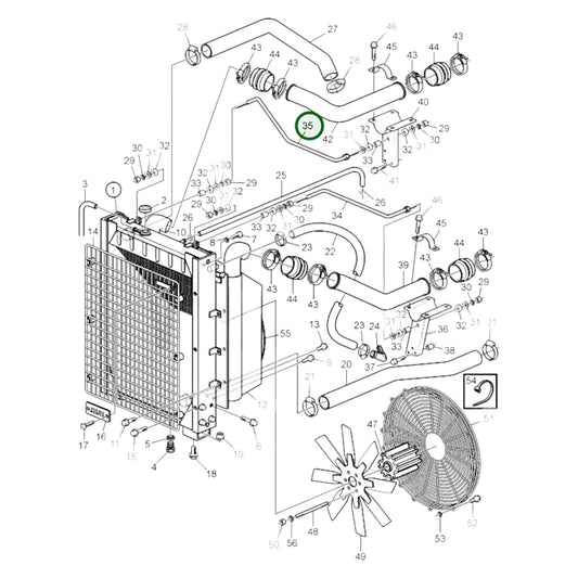 3825079 - Radiator Stay