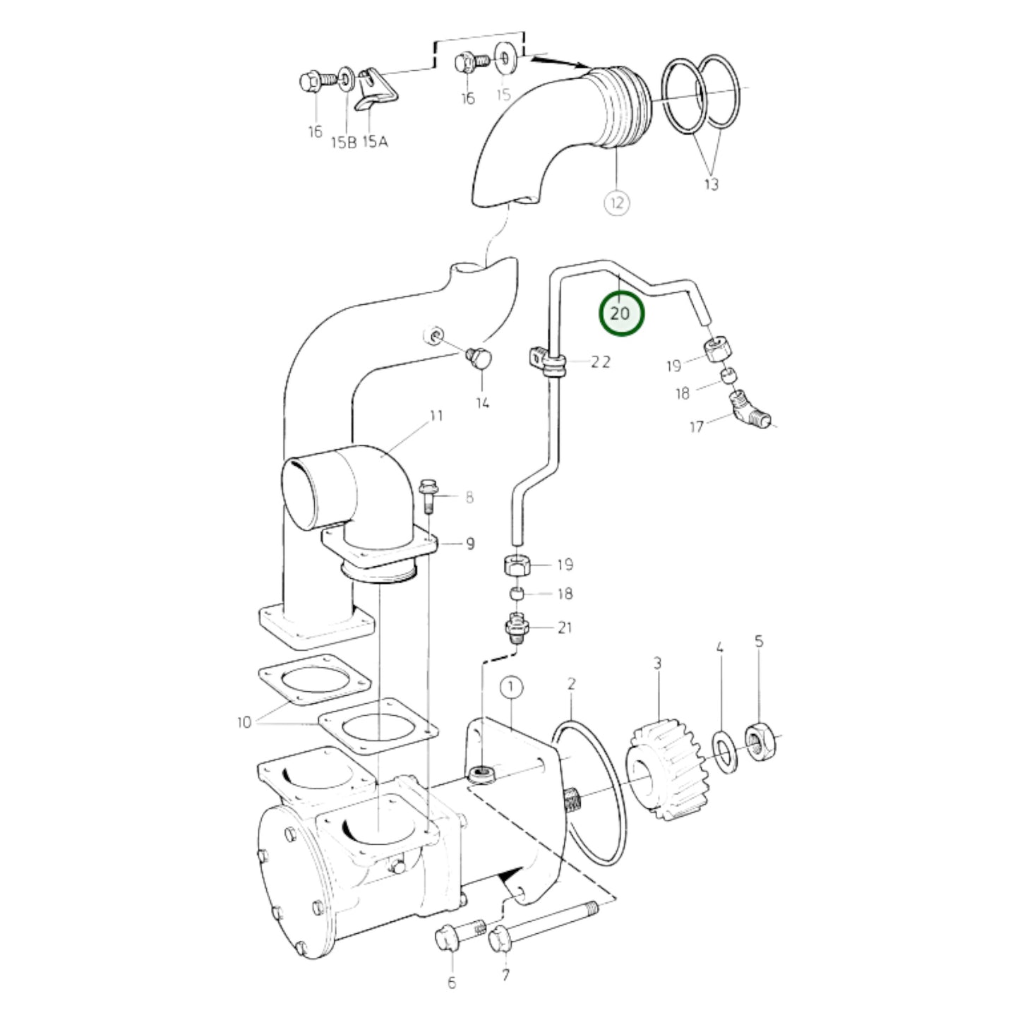 3825494 - Oil Pressure Pipe