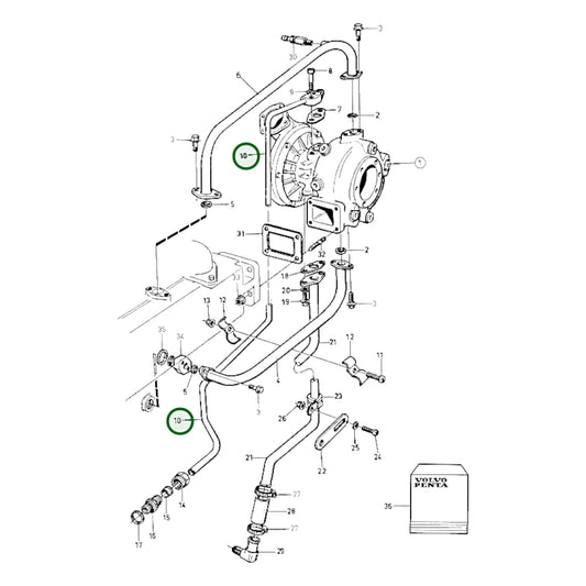 3825600 - Oil Pressure Pipe