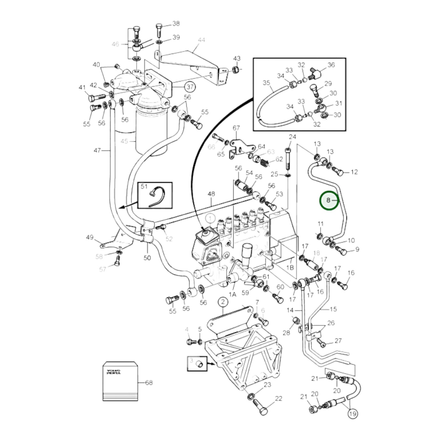 3826088 - Oil Return Pipe