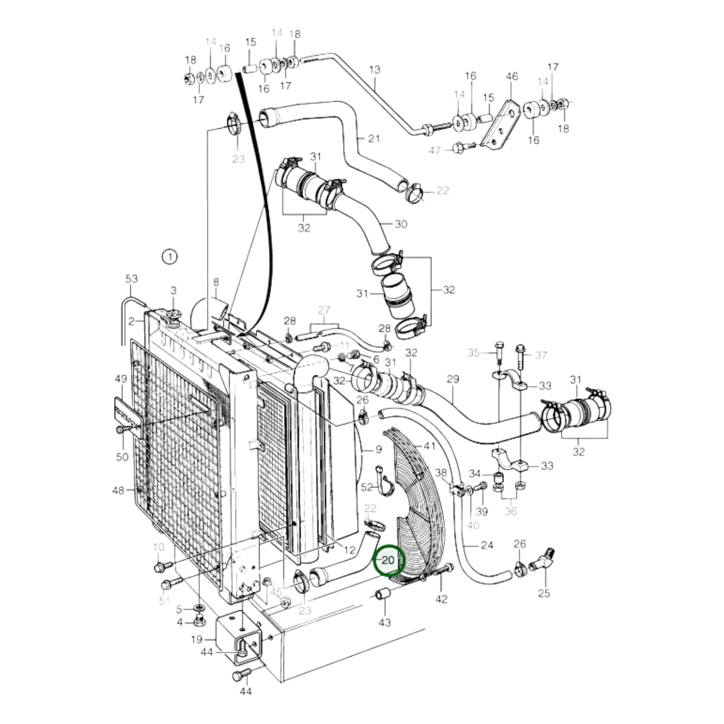 3827049 - Radiator Hose