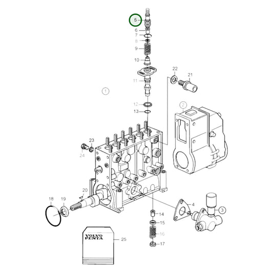 3828814 - Delivery Valve Retainer
