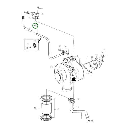 3830980 - Oil Feed Hose