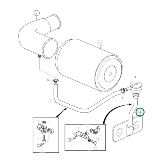 3836689 - Breather Pipe