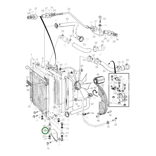 3837162 - Radiator Bracket