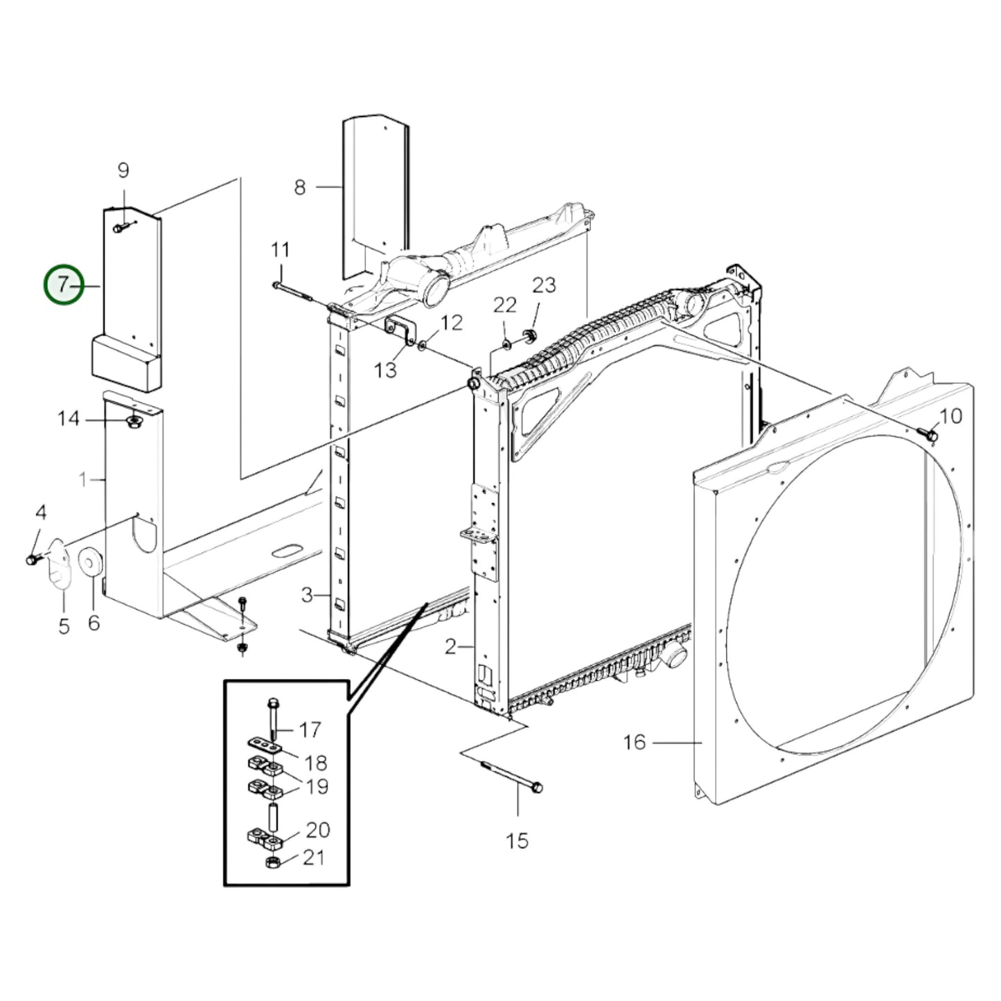 3837474 - Radiator Casing