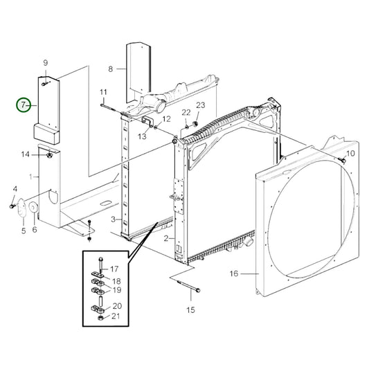 3837474 - Radiator Casing