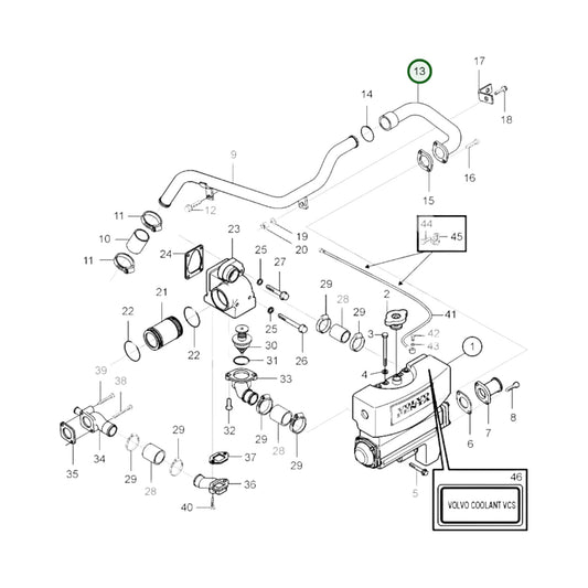 3838289 - Coolant Pipe