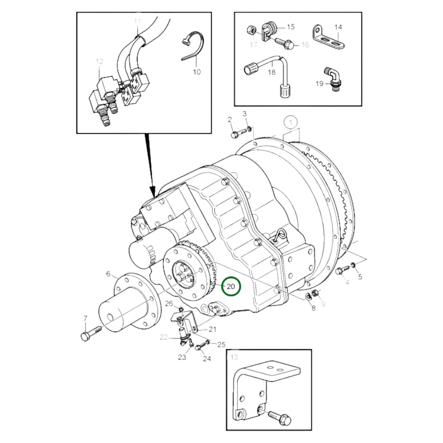 3841414 - Sprocket Wheel