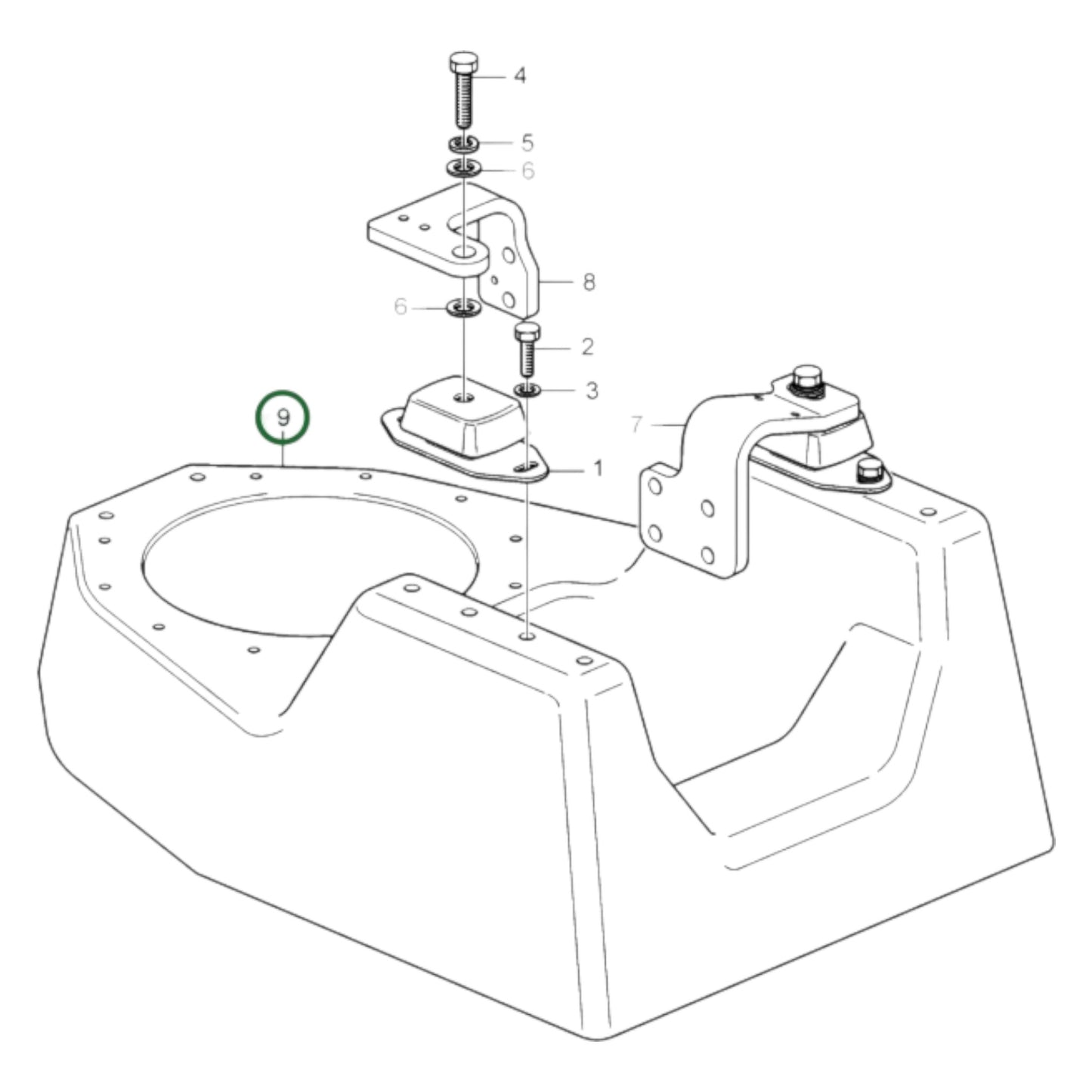 3842284 - Engine Bed