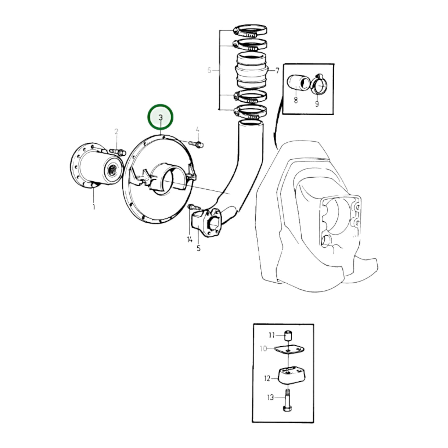 3851216 - Flywheel Housing