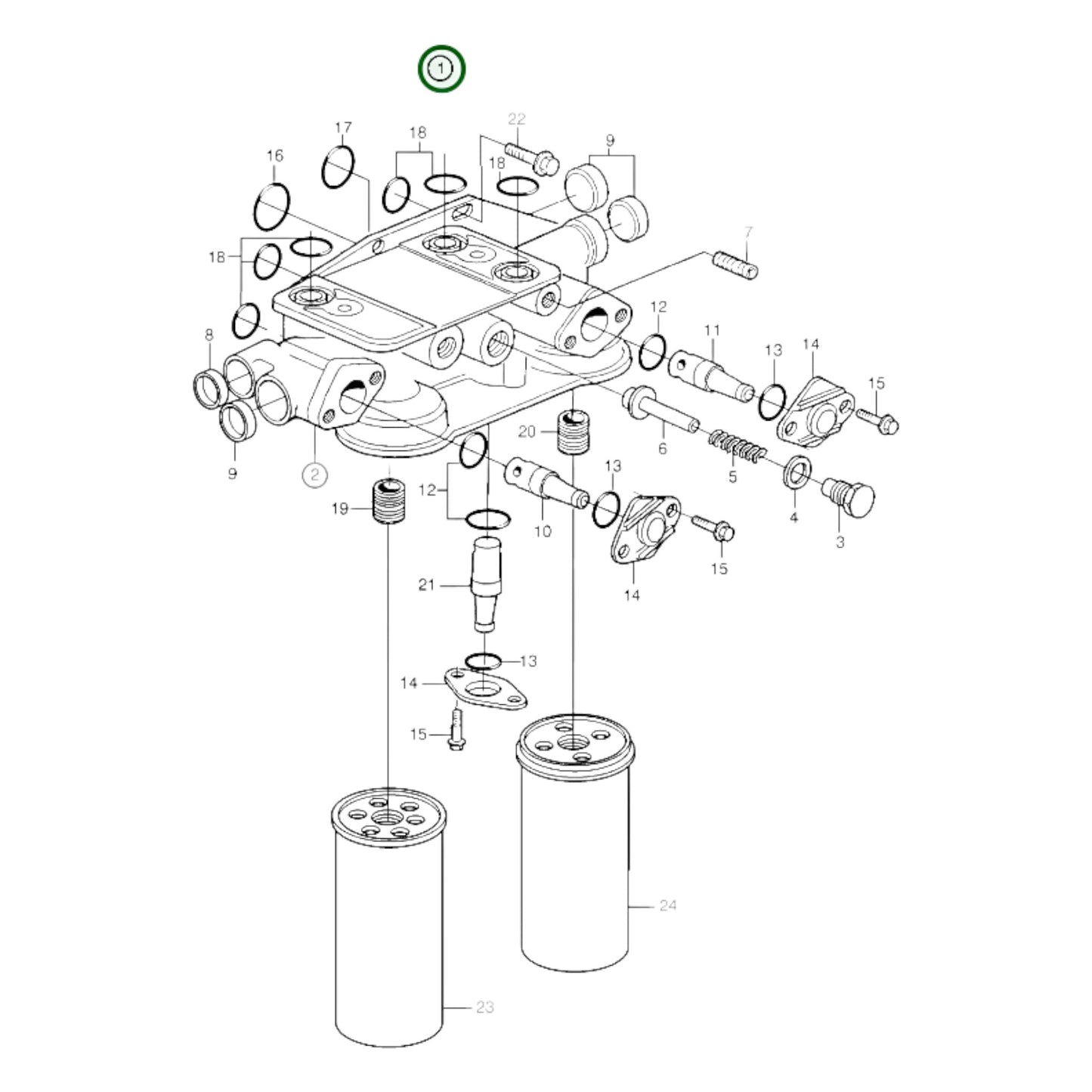 3978185 - Oil Filter Housing