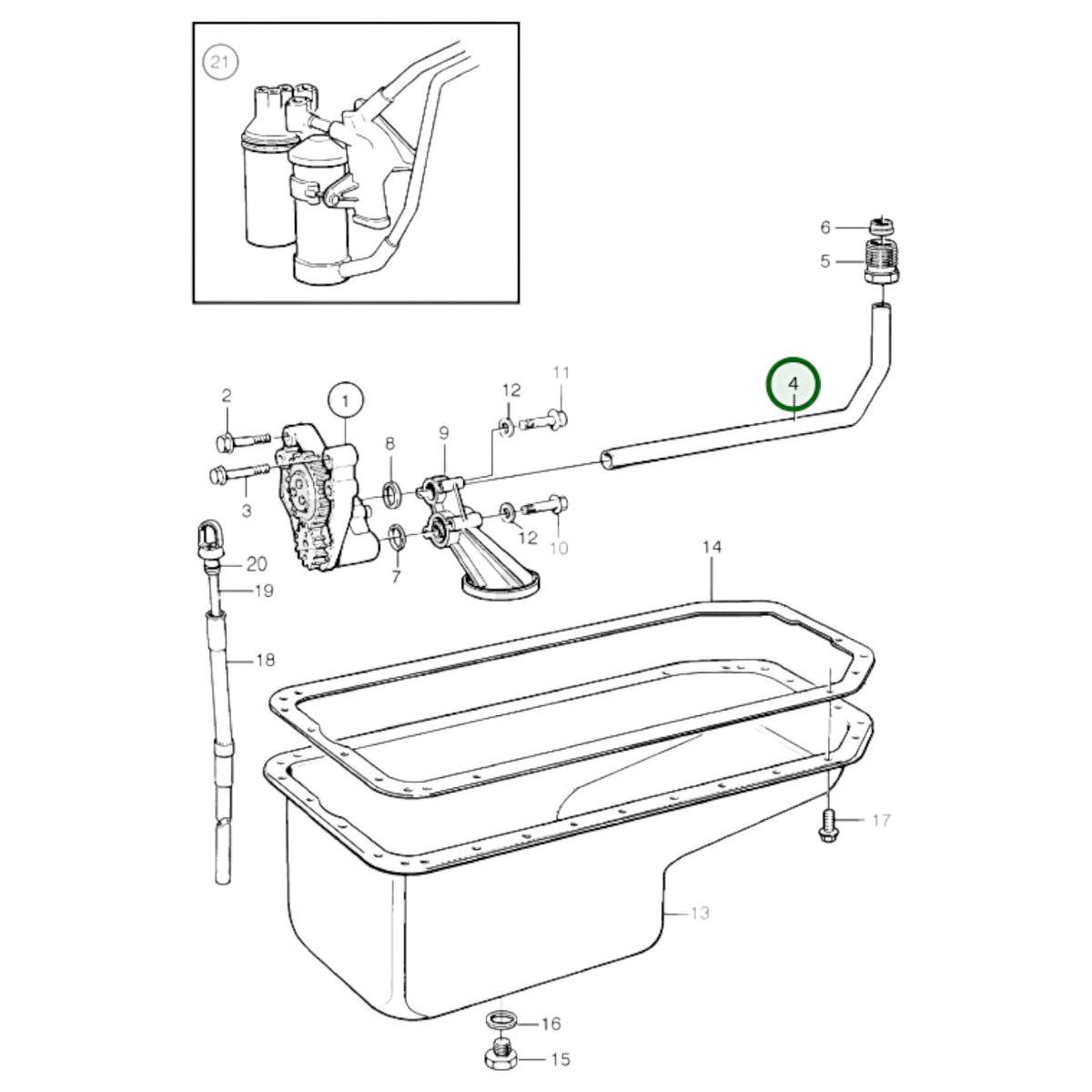 420993 - Oil Pressure Pipe