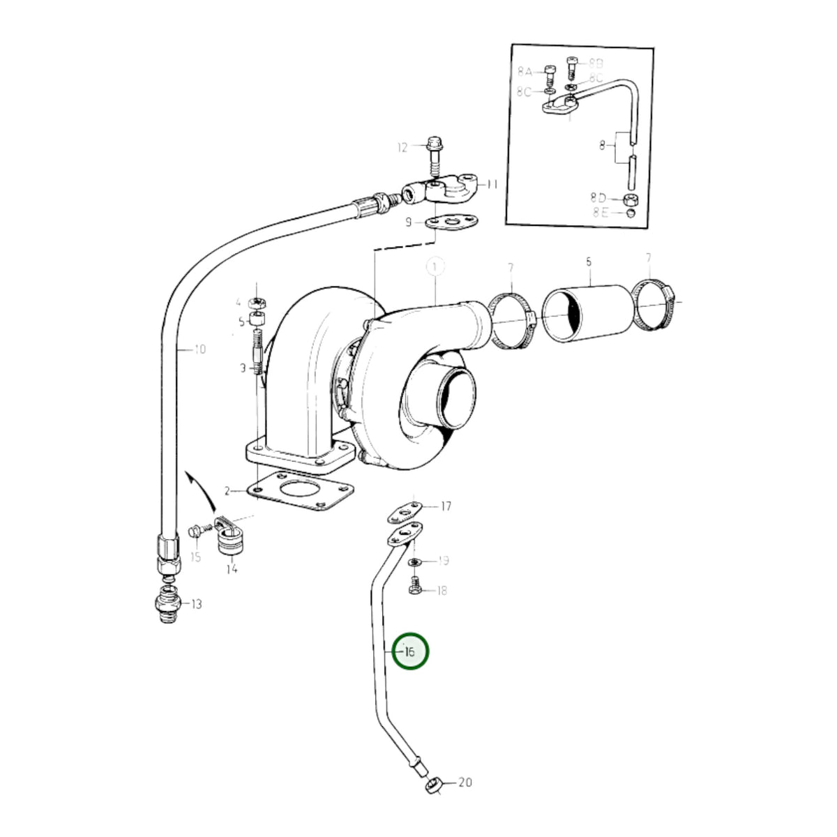 4772082 - Oil Return Pipe