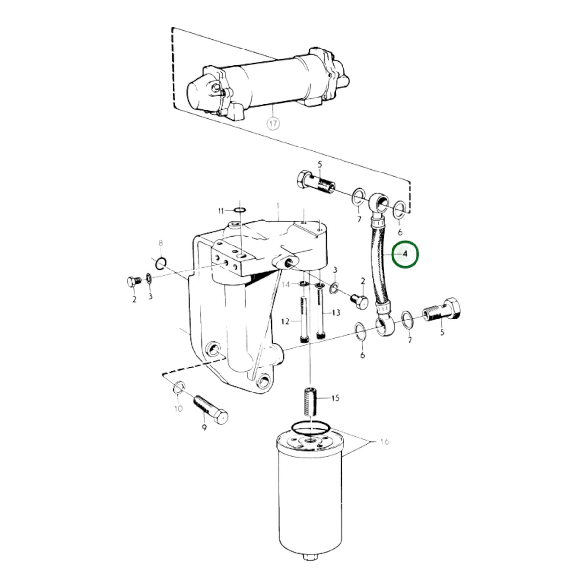 820537 - Oil Feed Hose
