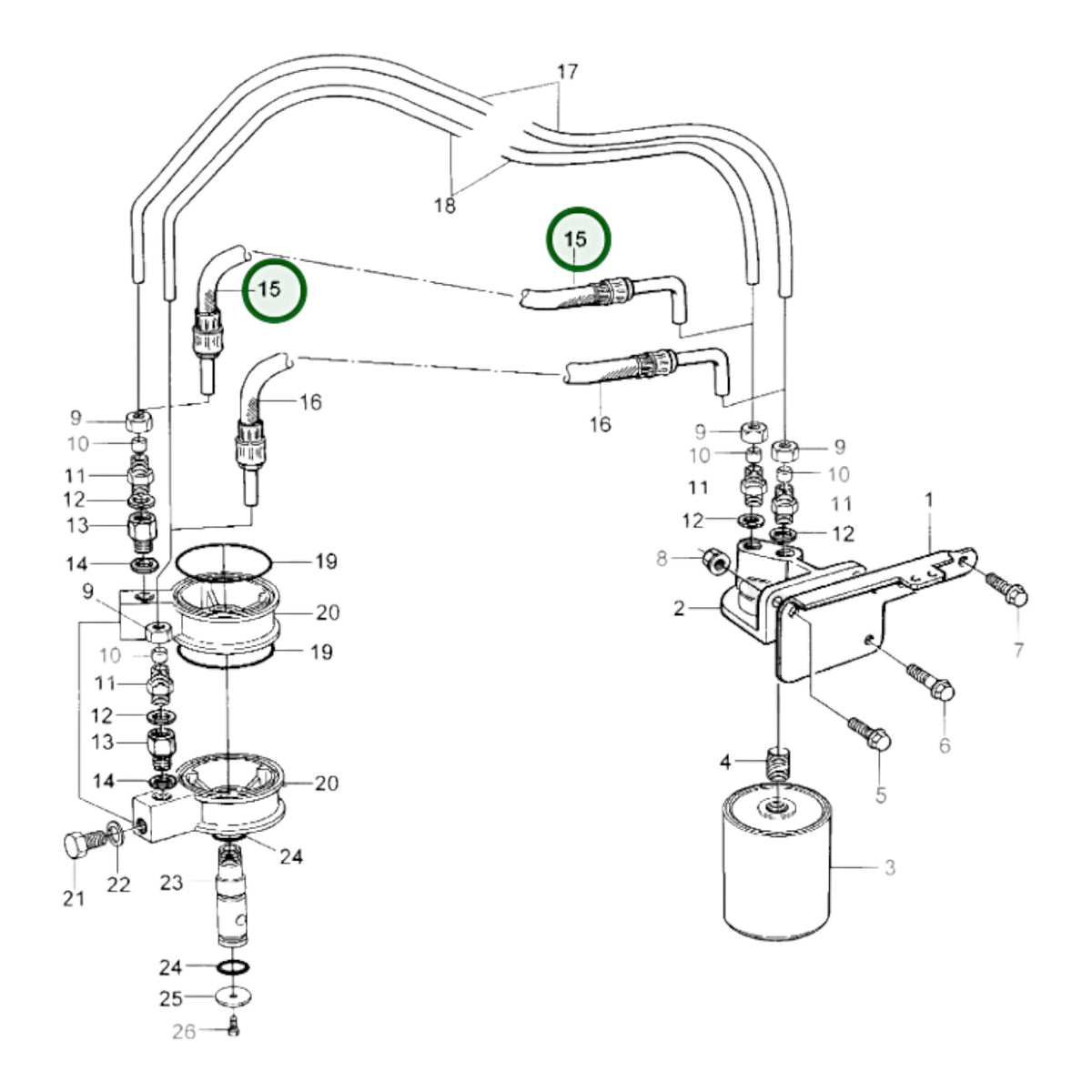 837935 - Lubricating Oil Hose