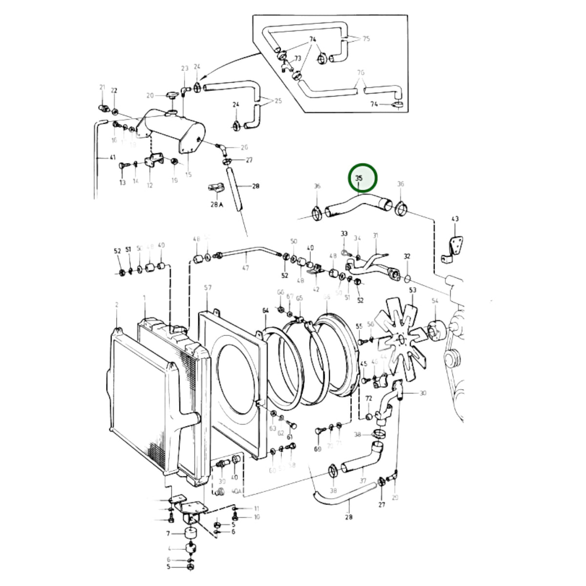 847404 - Radiator Hose