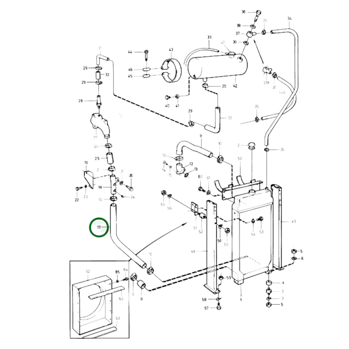 847746 - Radiator Hose