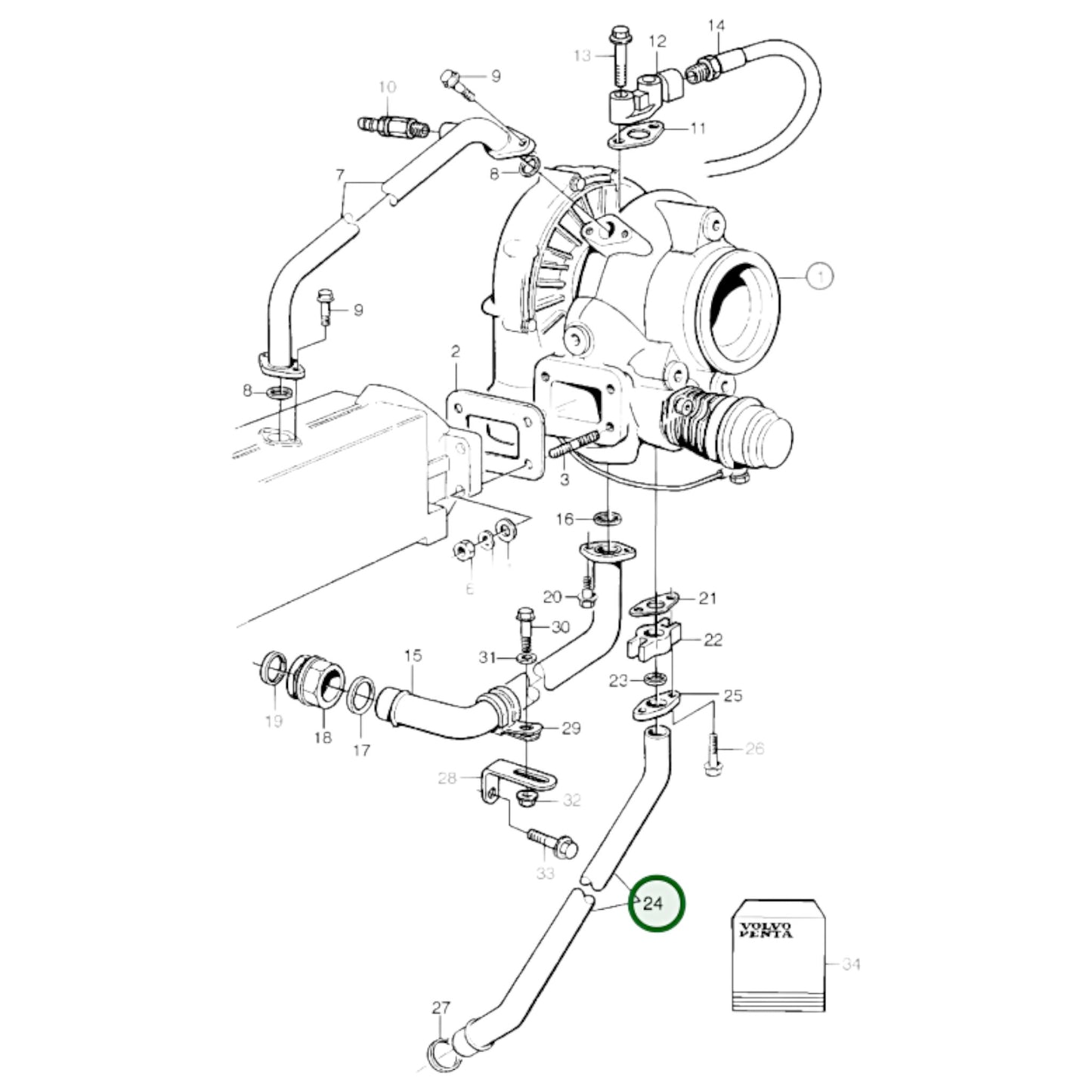 847835 - Lubricating Pipe
