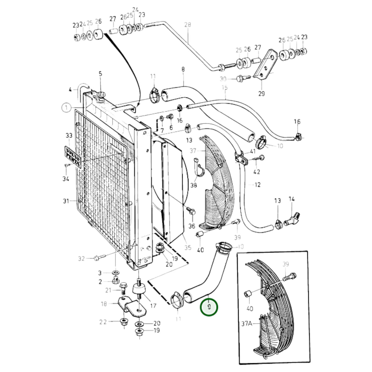 848371 - Radiator Hose