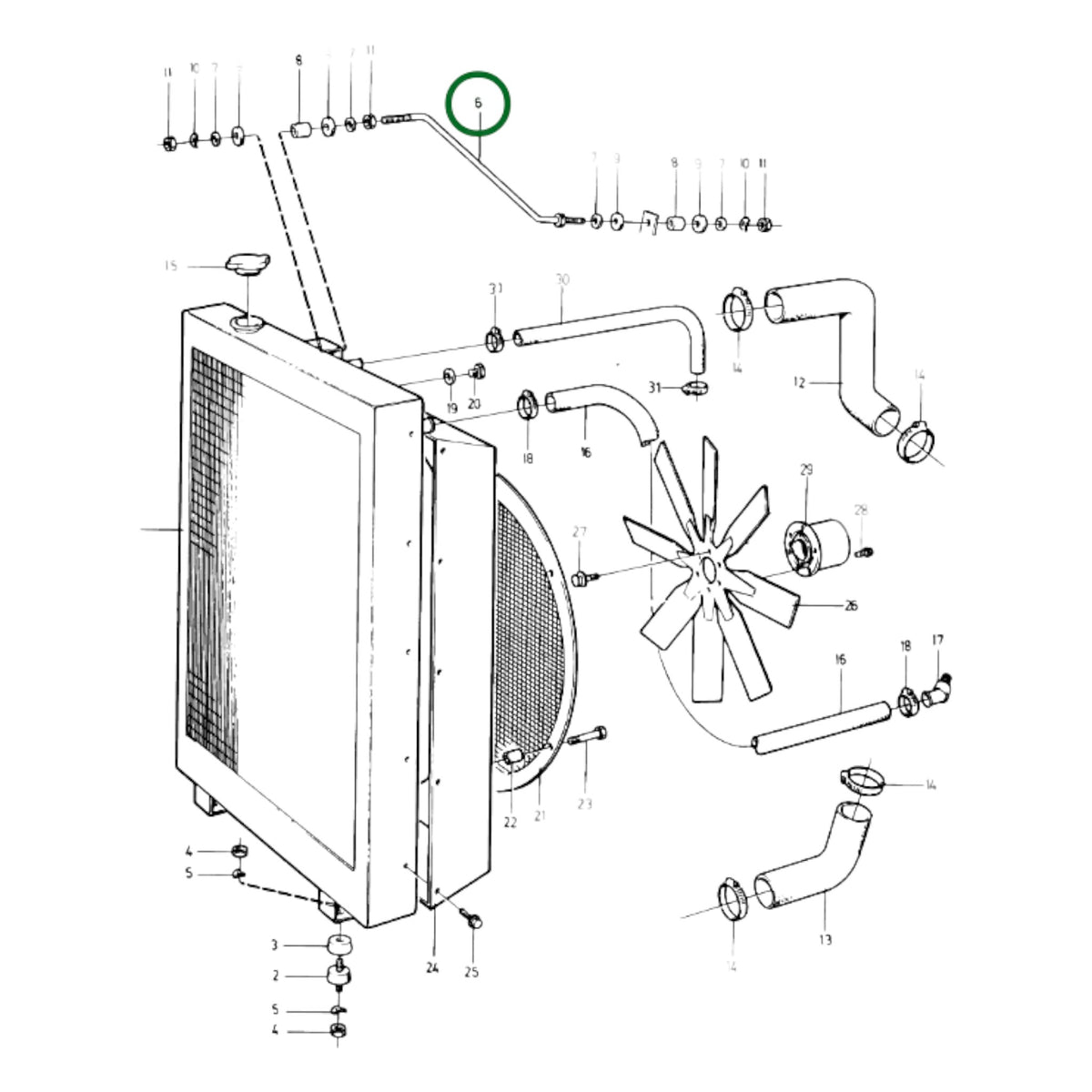 848830 - Radiator Stay