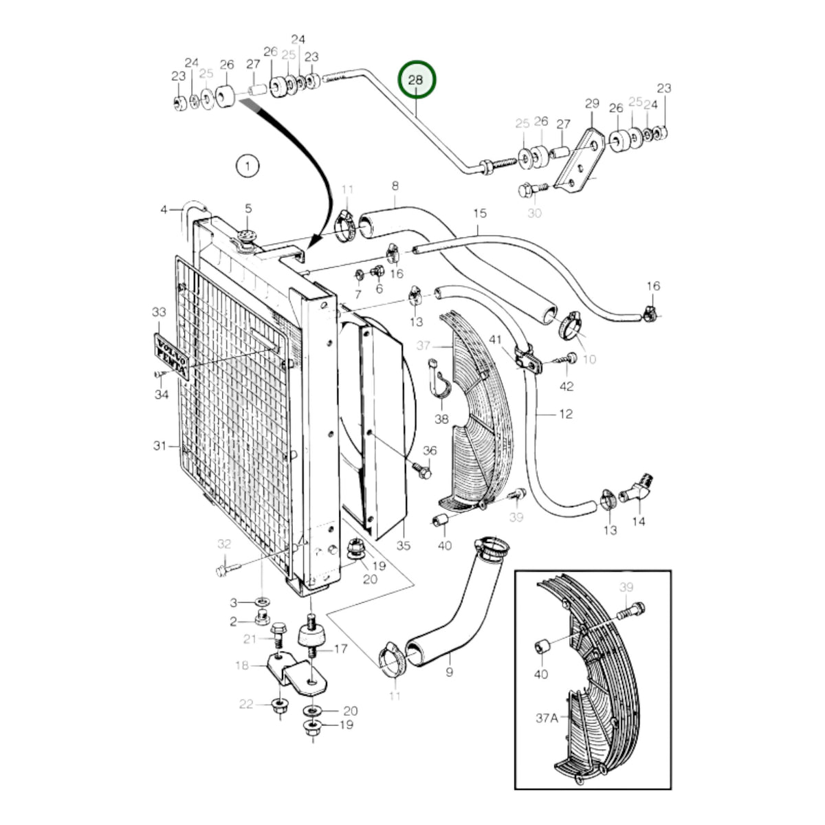 848859 - Radiator Stay