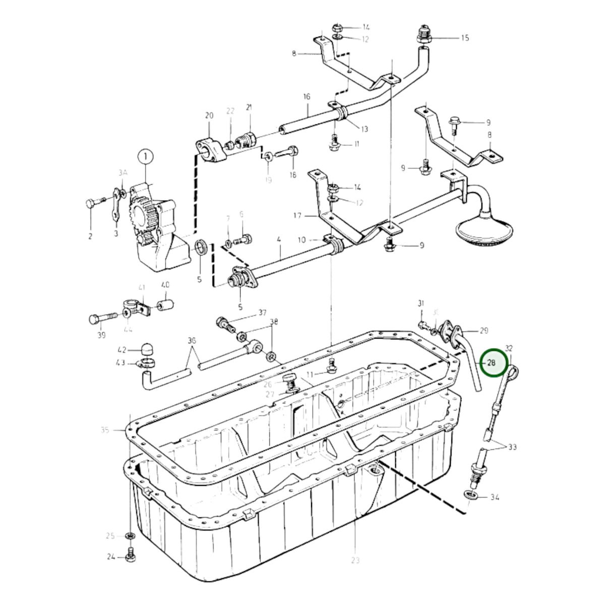 848986 - Oil Draining Pipe