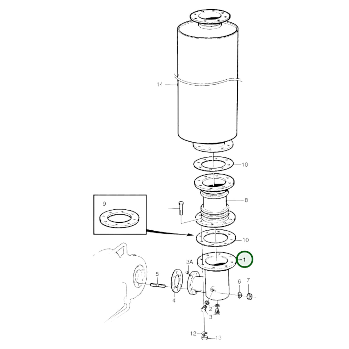 849134 - Exhaust Pipe Elbow