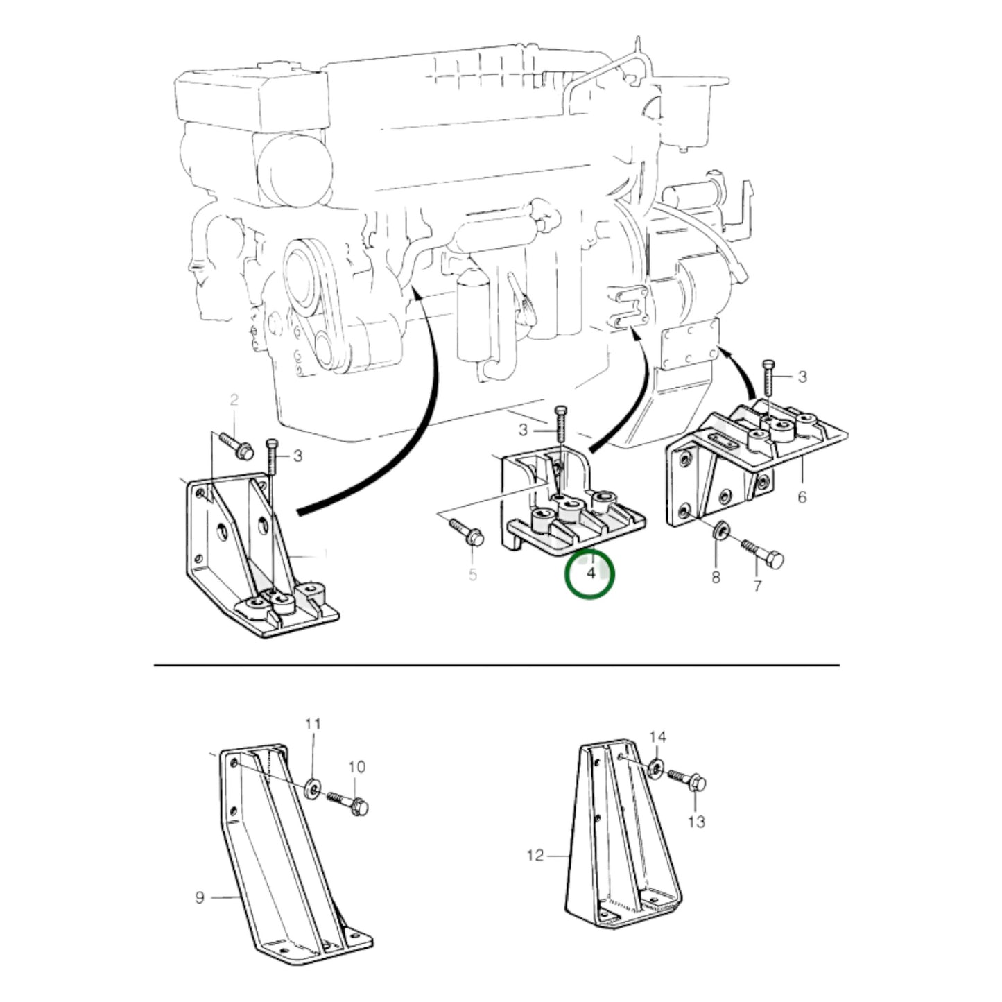 849250 - Engine Bracket