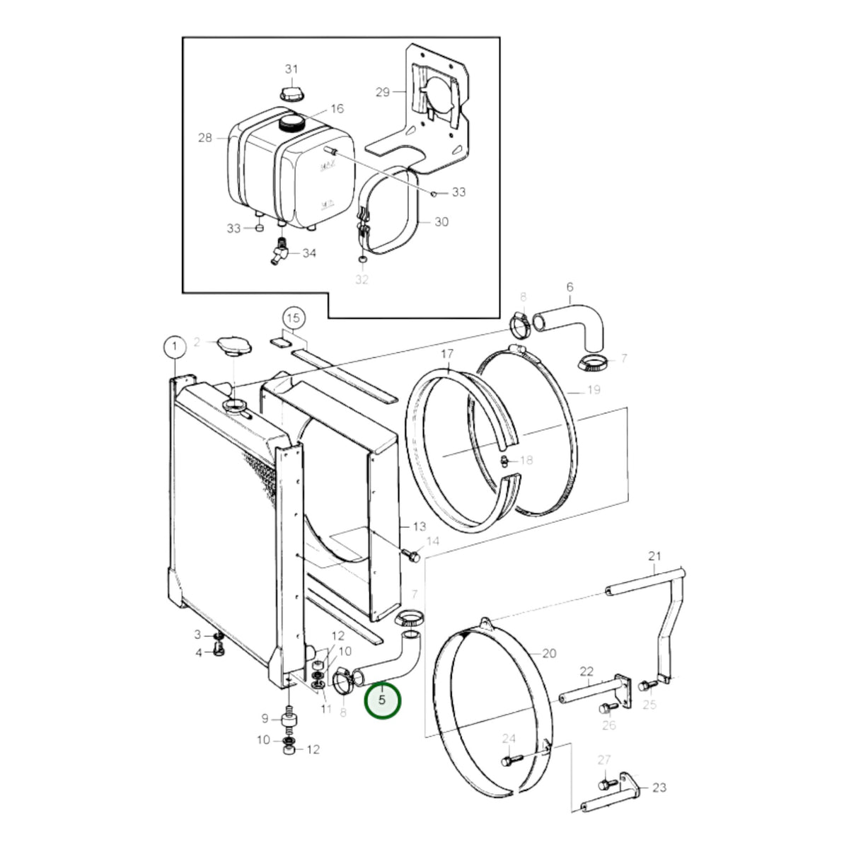849920 - Radiator Hose