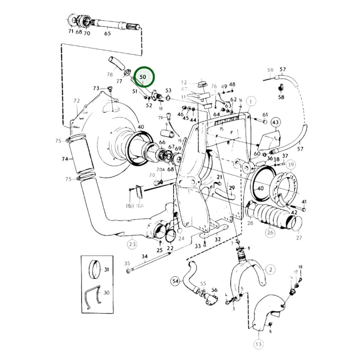 850729 - Water Inlet