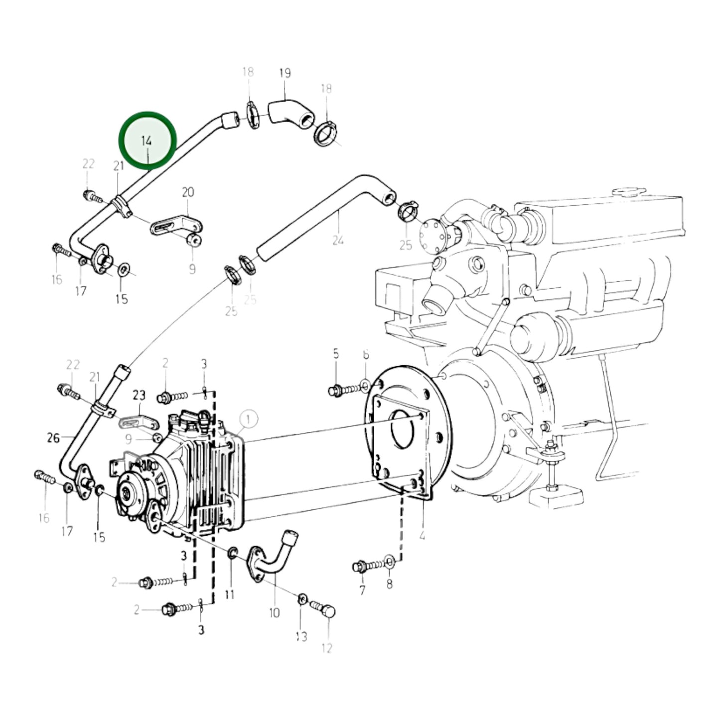 854343 - Coolant Pipe