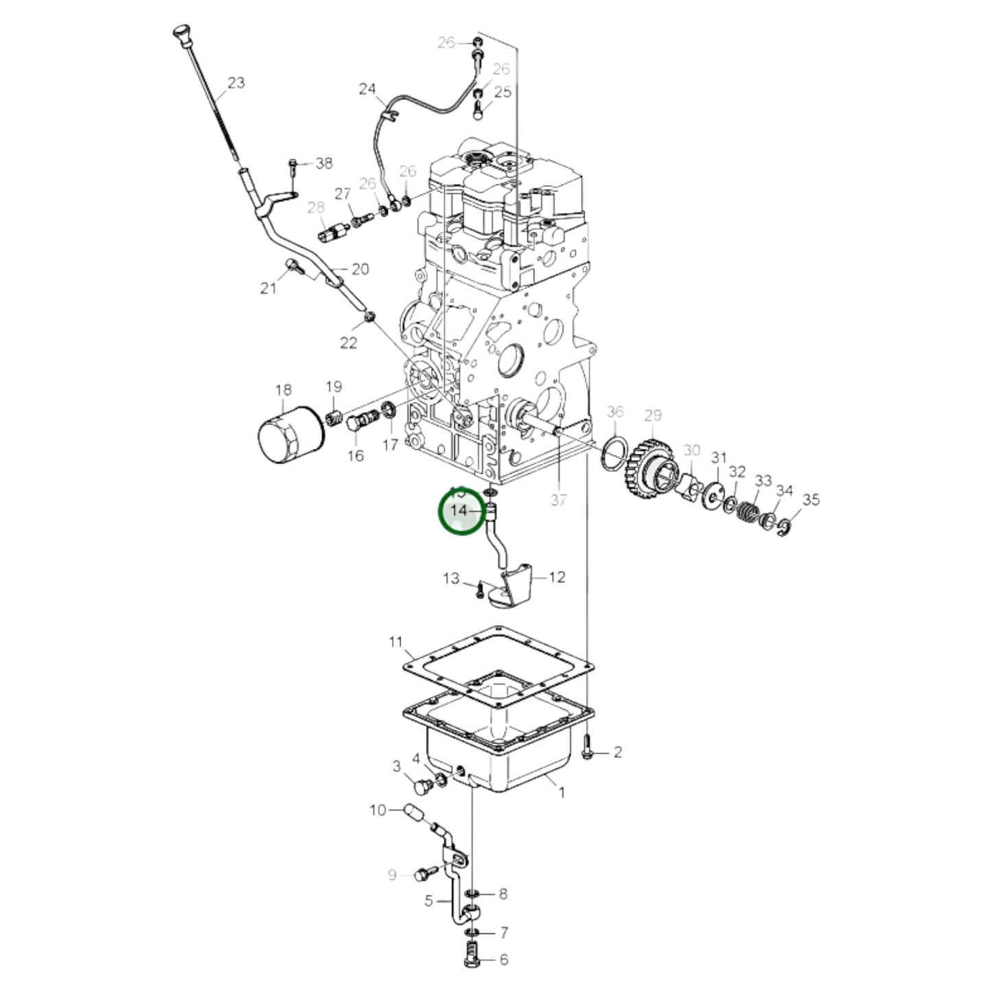 861998 - Suction Pipe