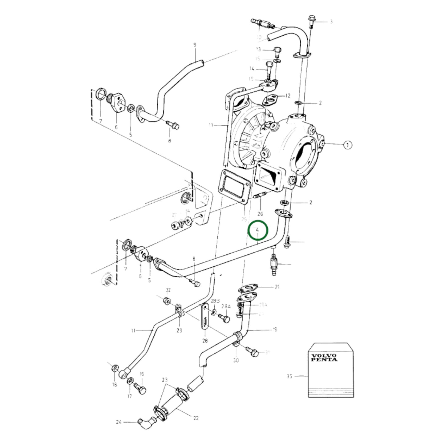 866916 - Coolant Pipe