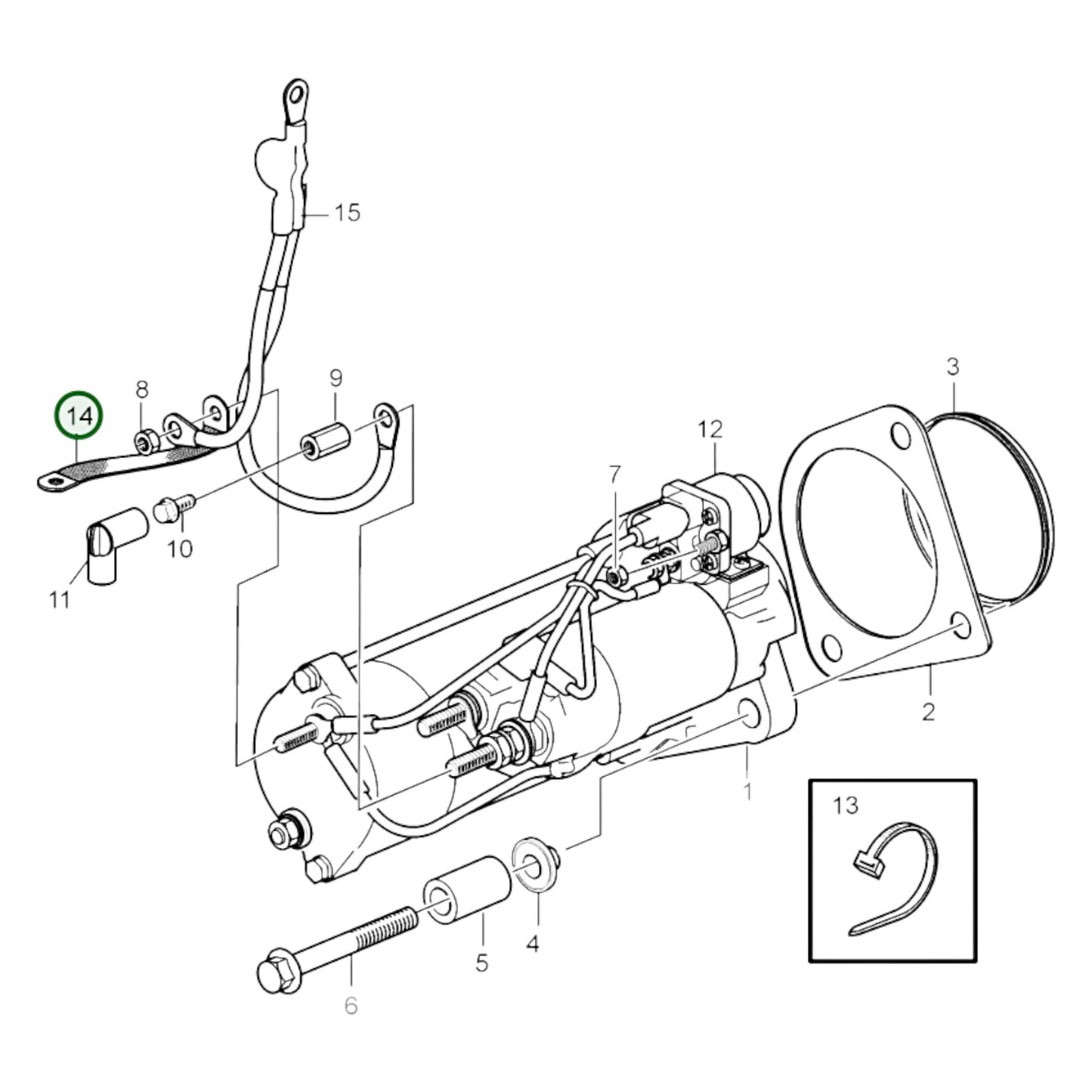 996153 - Chassis Ground Cable