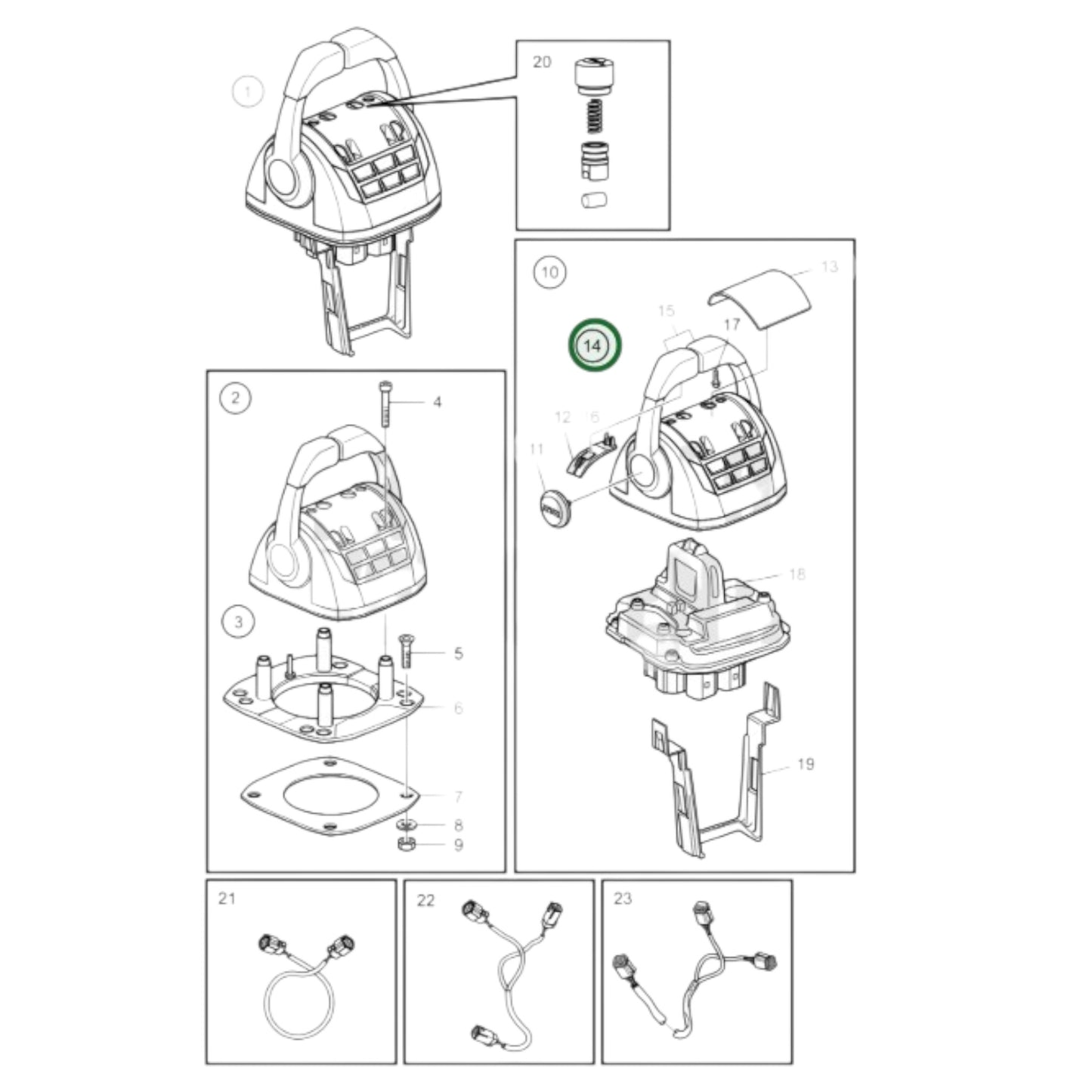 21766372 - Lever Knob Spare Part